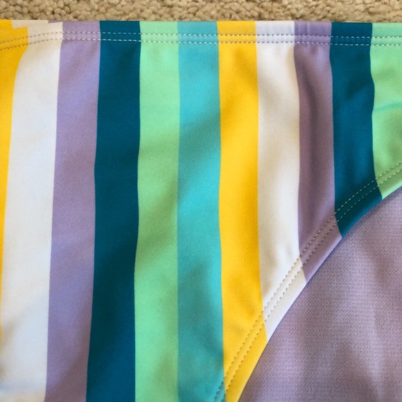 CABANA BY CROWN & IVY MULTI-COLOR FULL COVERAGE BIKINI BOTTOMS SIZE XLARGE - Picture 4 of 9